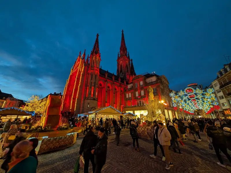 The Christmas market in Mulhouse, France