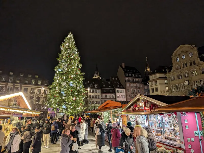 The Christmas market in Strasbourg, France