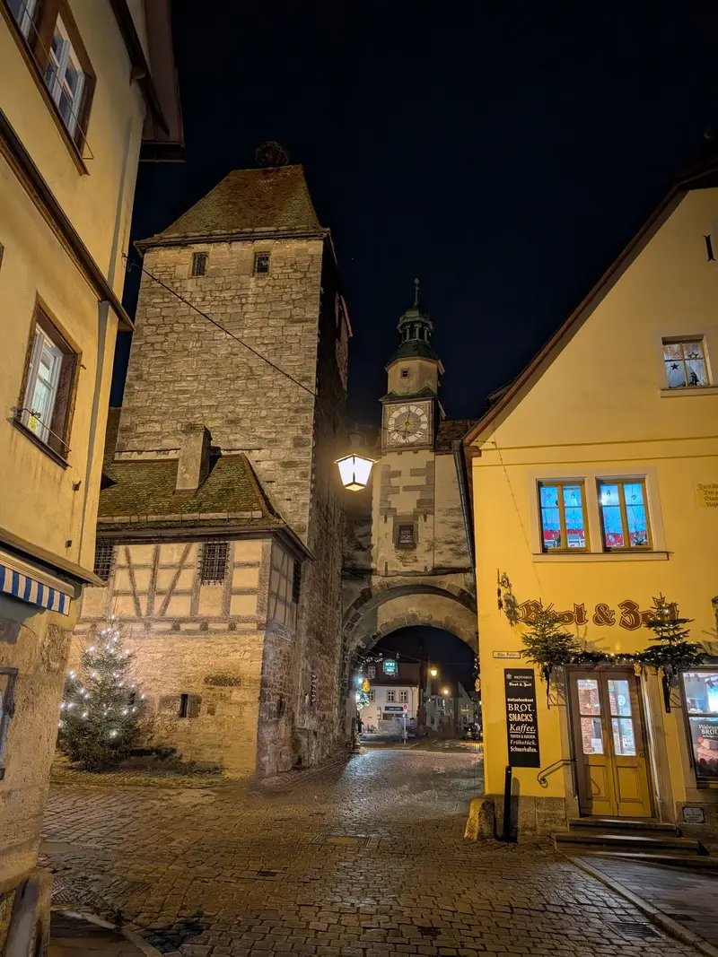 The Christmas market in Rothenburg ob der Tauber, Germany