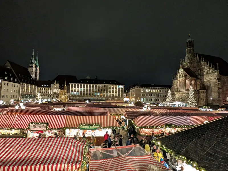 The Christmas market in Nuremberg, Germany