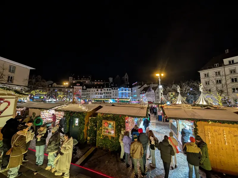 The Christmas market in Basel, Switzerland