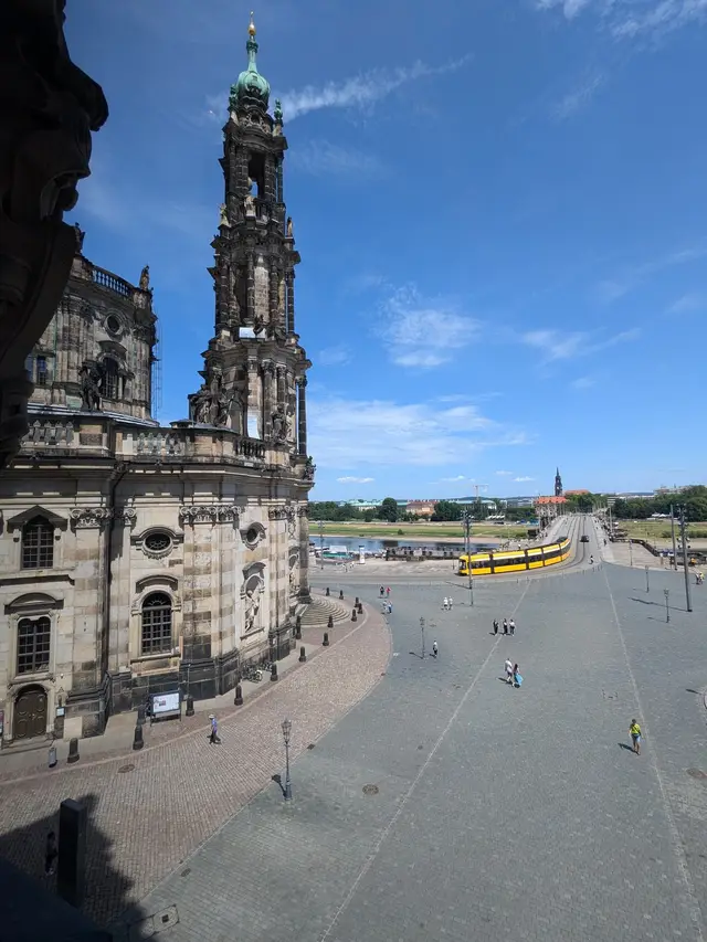 The Hofkirche from the theater square