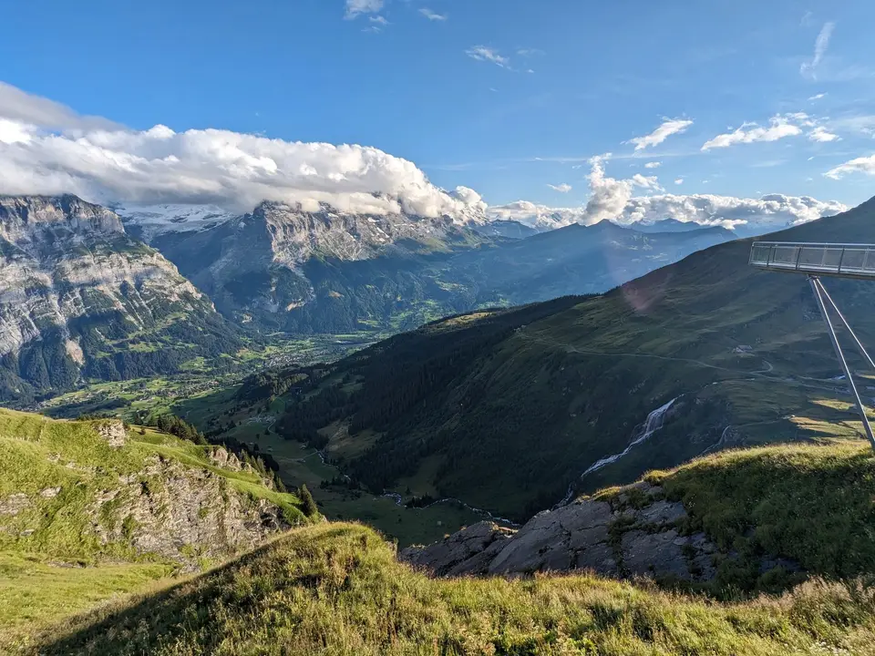 The whole valley from the shoulder of the mountain