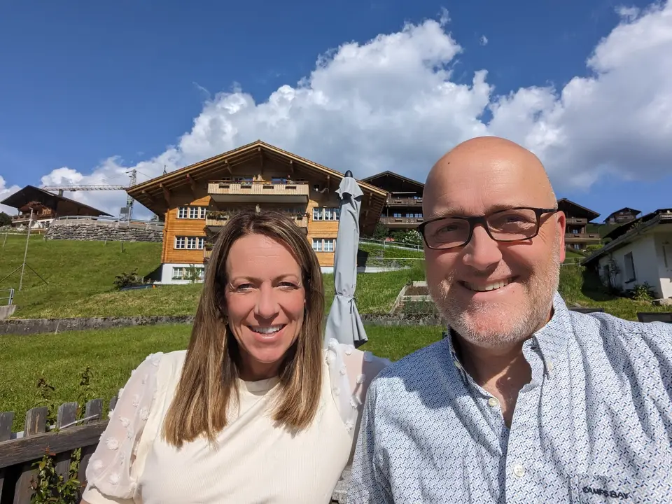 Outside the chalet at Habkern