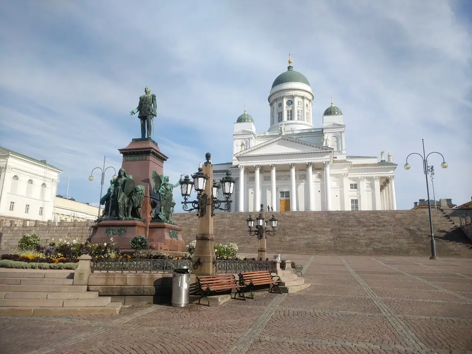 Senate Square, the Alexander II statue and the cathedral