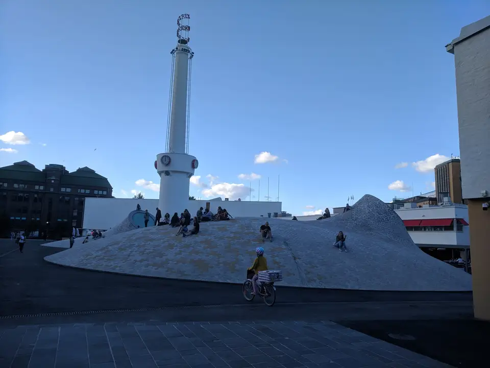 The Amos Rex skylights on Lasipalatsi Square
