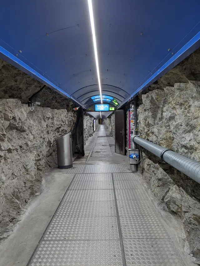 The tunnel through the rock