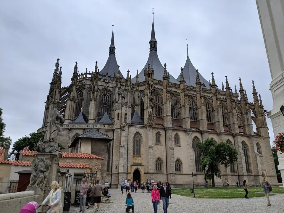 St Barbara's church and its tent roofs