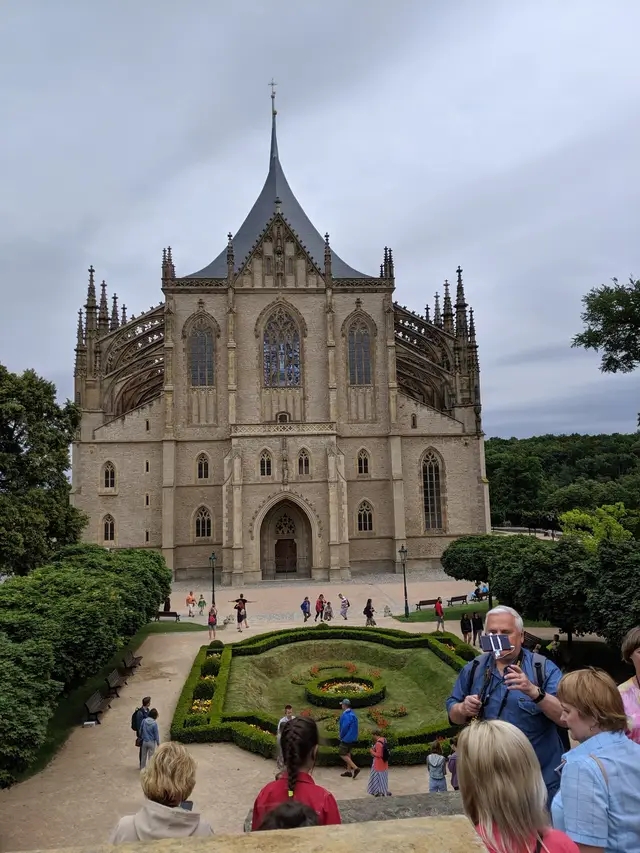 The flying buttresses of St Barbara's