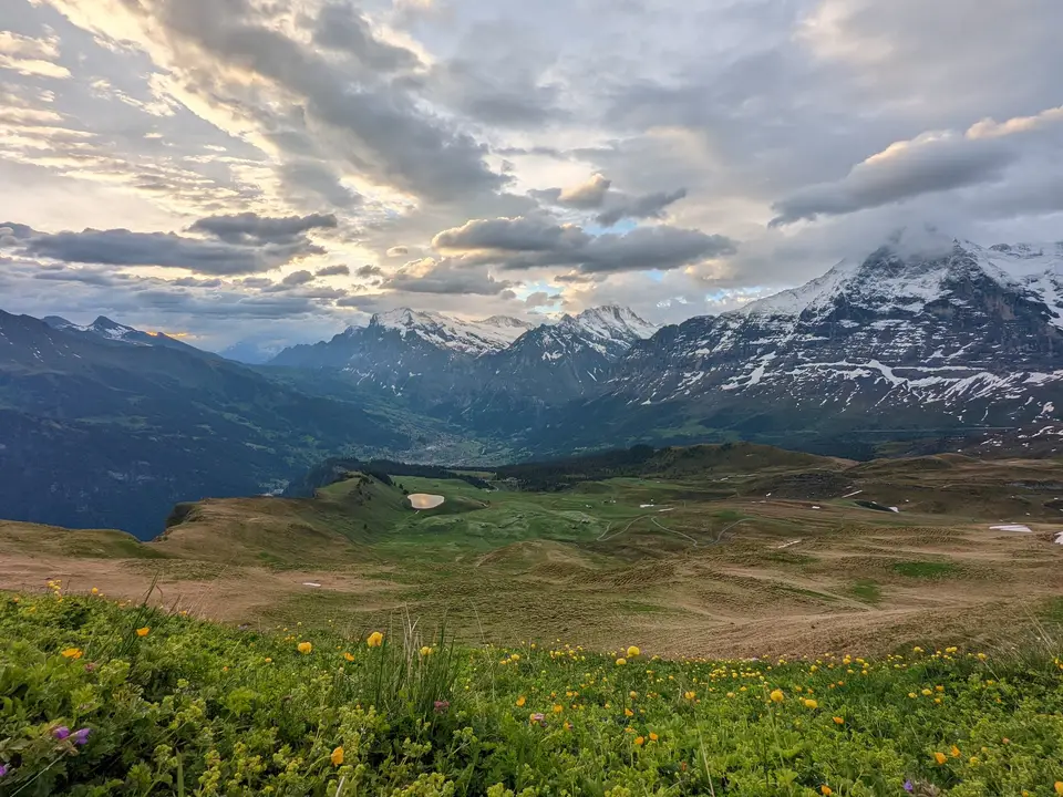 Evening light along the ridge