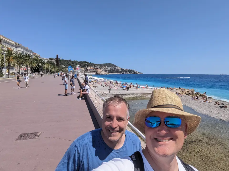 On the Promenade des Anglais