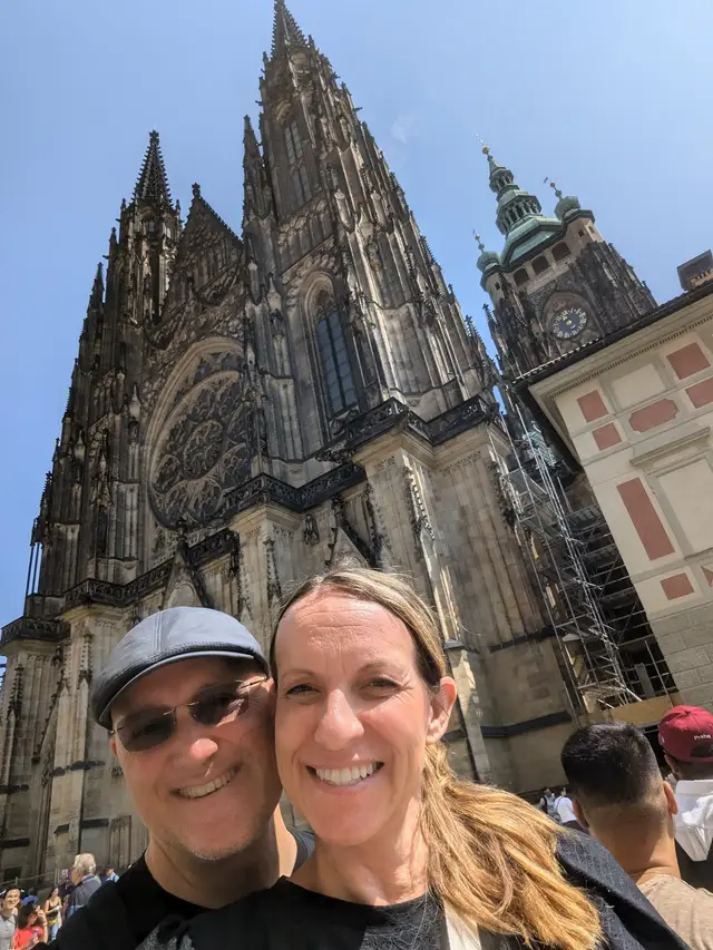 At the west front of St Vitus