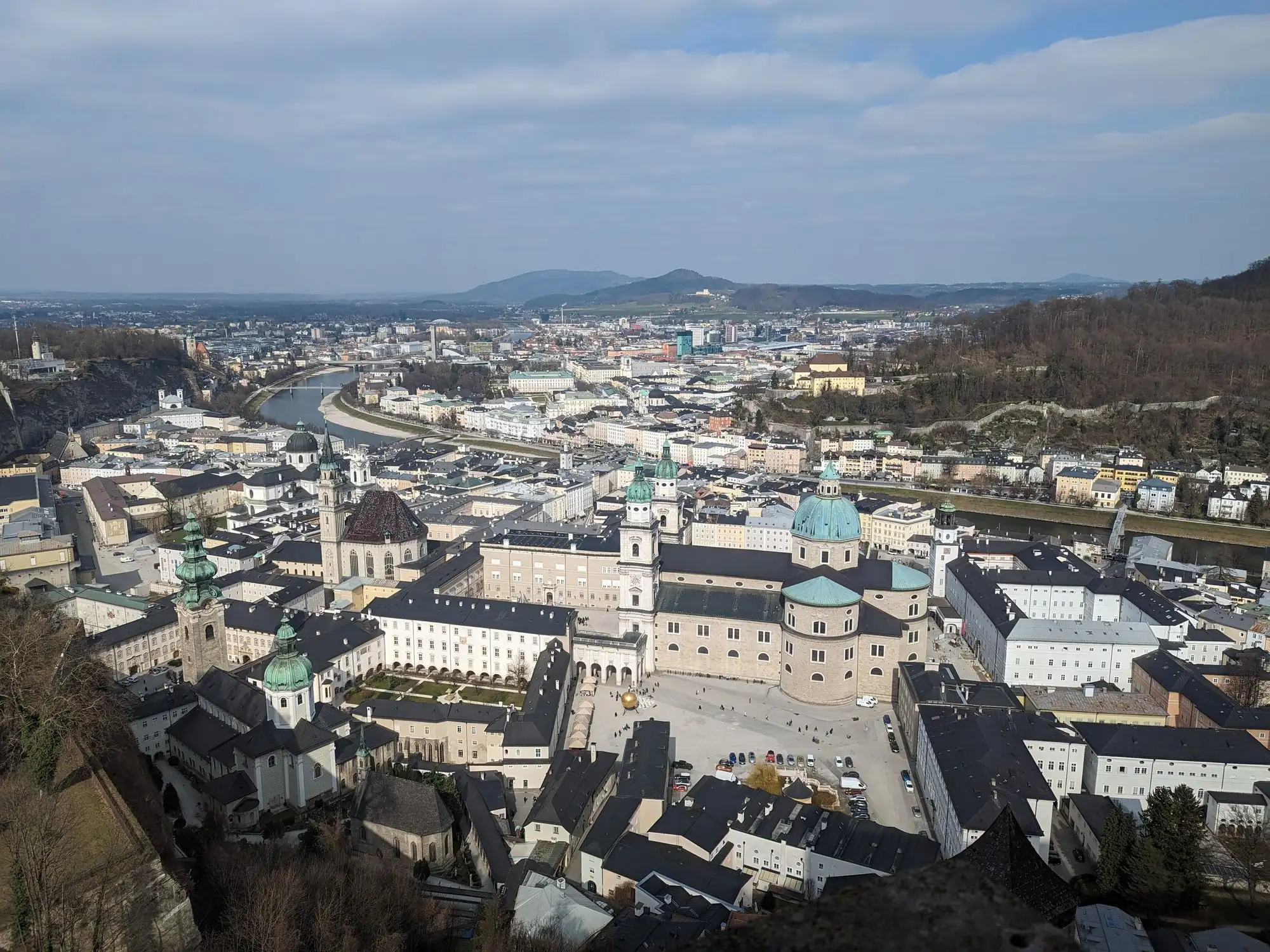 Salzburg from the fortress, photographed on one of our own trips
