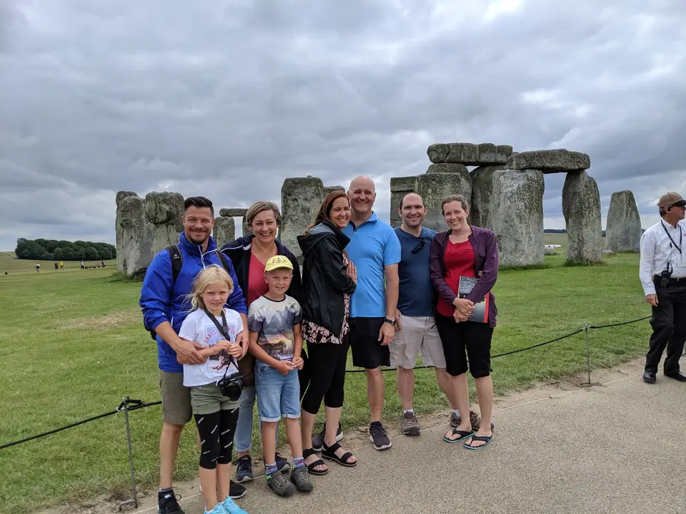 The group at the stones