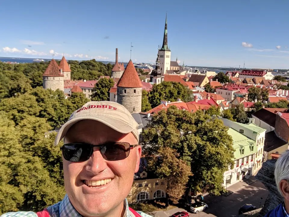 At the Toompea viewpoint over the Old Town